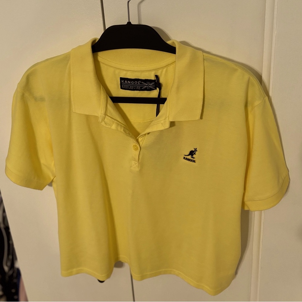 Kangol Cropped Polo Shirt NWT